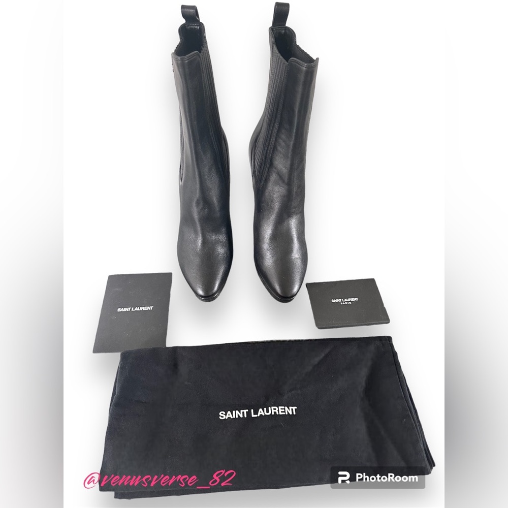 NWT YSL Saint Laurent Hall 105 Chelsea Boots - Black - 6.5 US - No Box - Picture 7 of 7